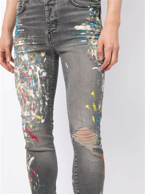 splattered jeans